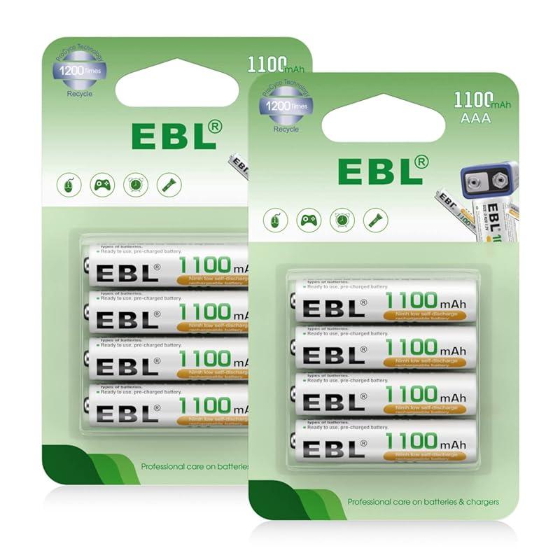 Mi experiencia con las baterías recargables EBL 8PCS AAA.