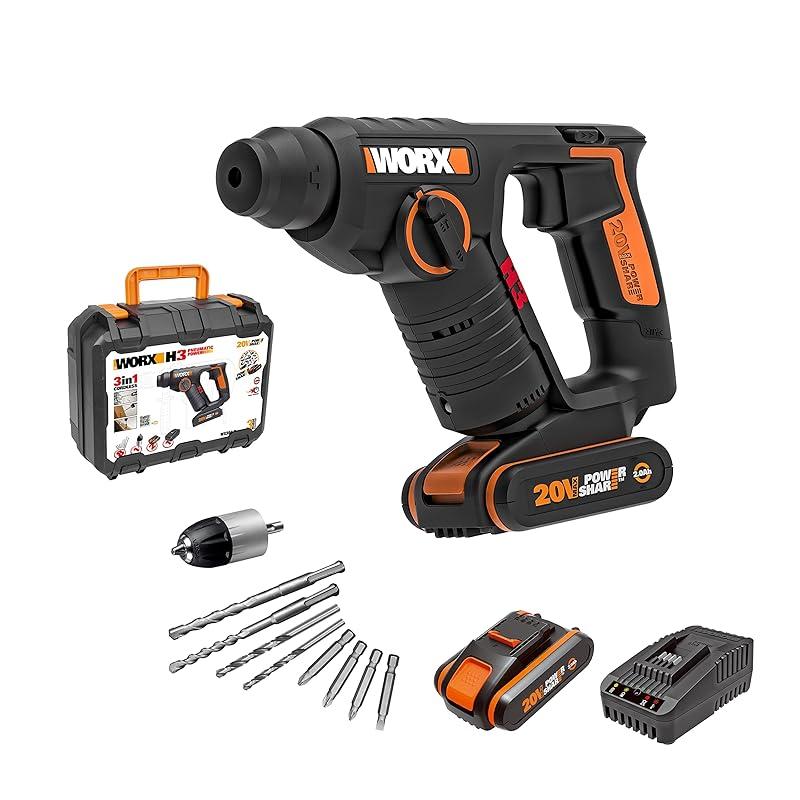 Mi experiencia con el martillo WORX 20V SDS: ¿vale la pena?